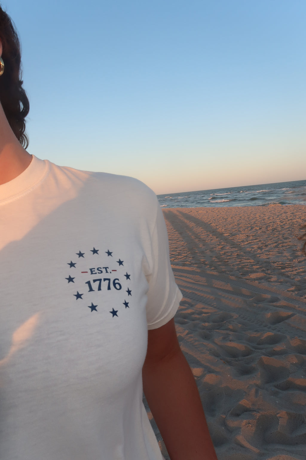 Youth White Uncle Sam T-shirt