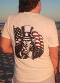 Youth White Uncle Sam T-shirt